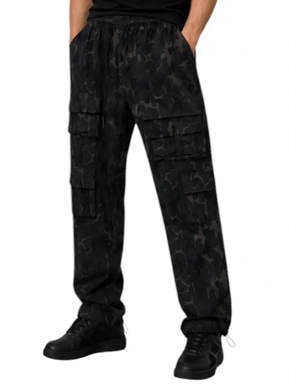 American Stitch Cargo Jogger Pants Men's Small Camo Green with Drawstring NWOT! - Picture 1 of 9